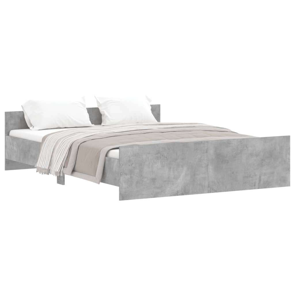 Estructura de cama 150x200 Gris