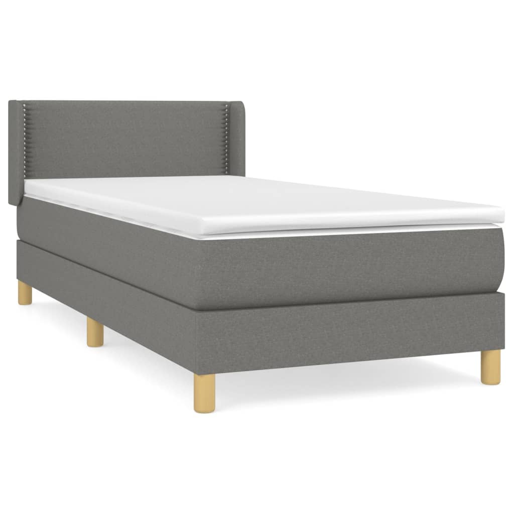 Cama box spring 90x190 Gris Oscuro