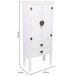 Armario de madera, 2 cajones y 2 puertas Armario de madera, 2 cajones y 2 puertas Blanco