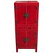 Armario de madera, 2 cajones y 4 puertas Armario de madera, 2 cajones y 4 puertas Rojo