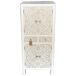Armario de madera de 2 cajones y 4 puertas Armario de madera de 2 cajones y 4 puertas Blanco