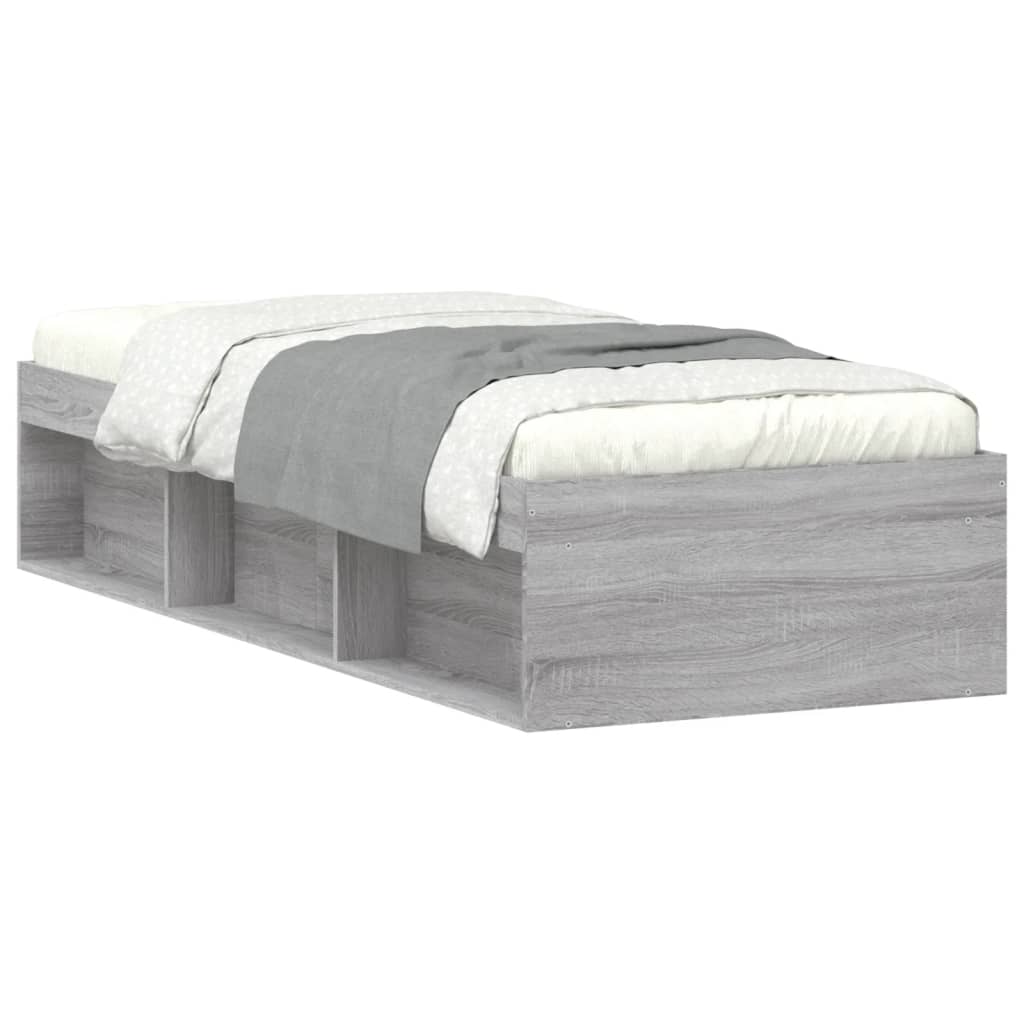Estructura de cama 75x190 Gris