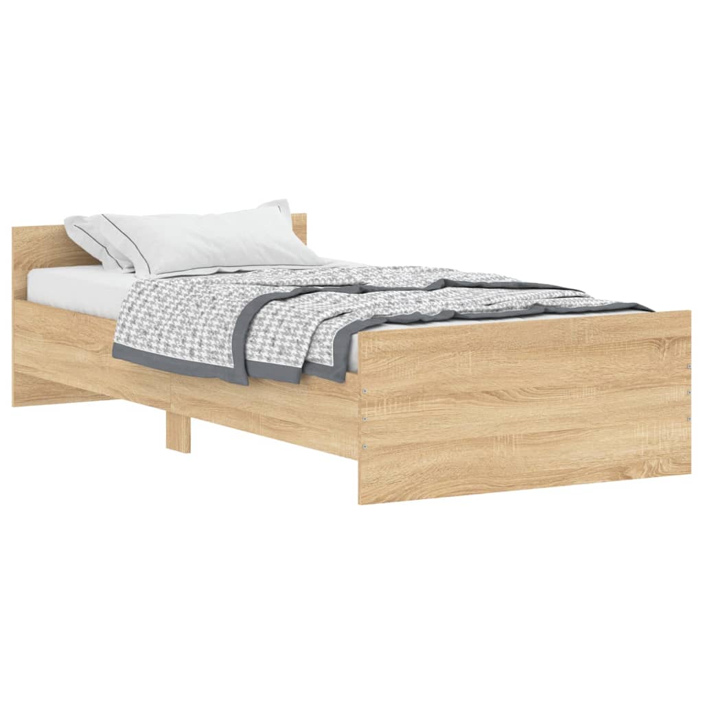 Estructura de cama 100x200 Roble