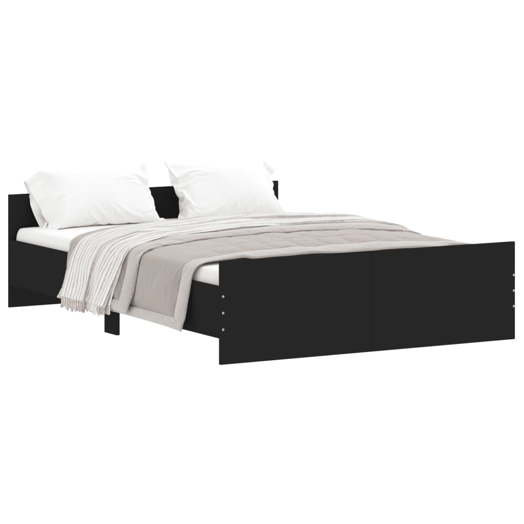 Estructura de cama 140x190 Negro