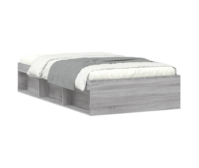 Estructura de cama gris sonoma 90x190 cm