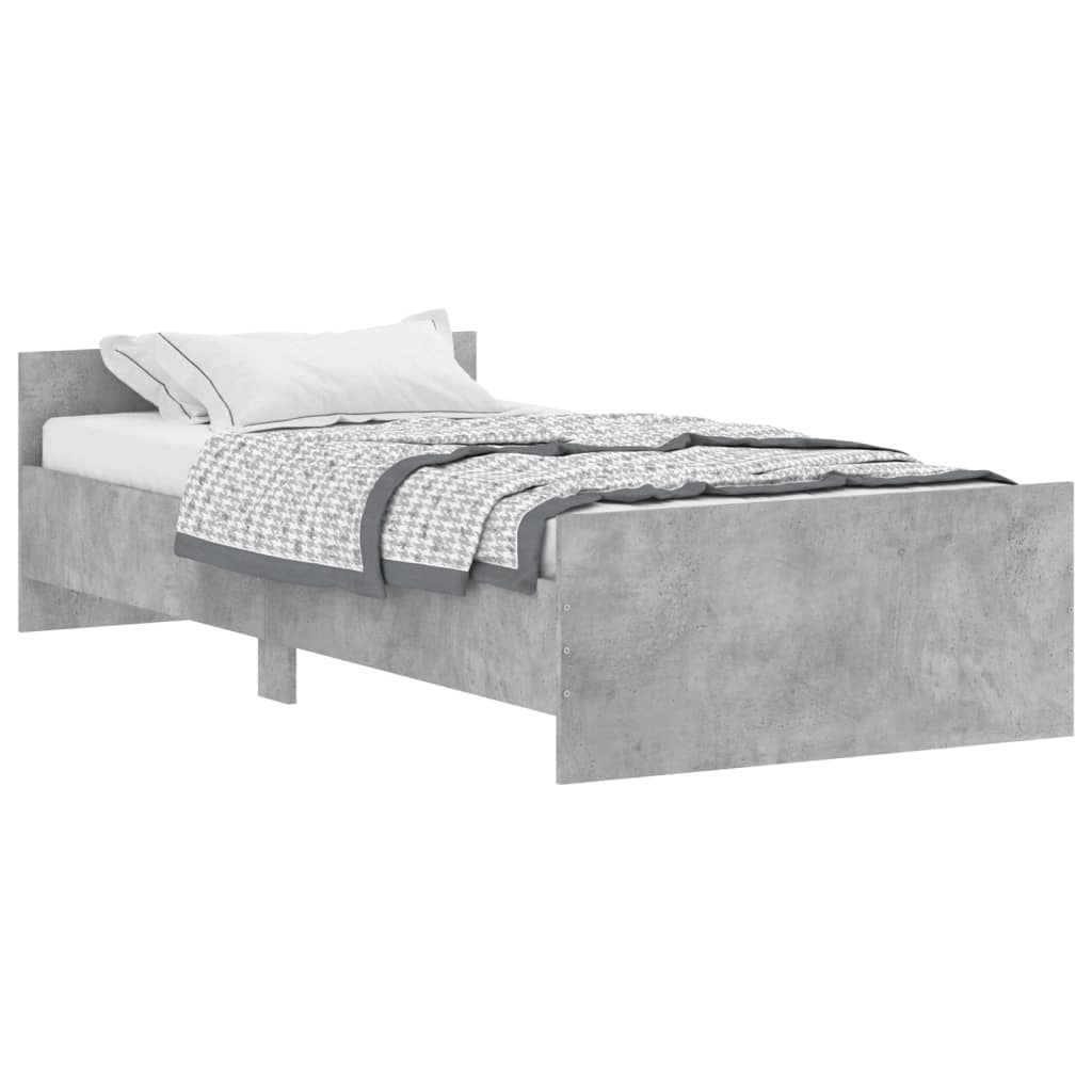 Estructura de cama 90x190 Gris