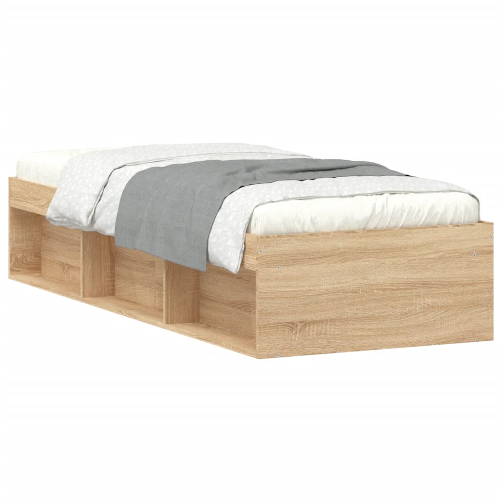 Estructura de cama 75x190 Roble