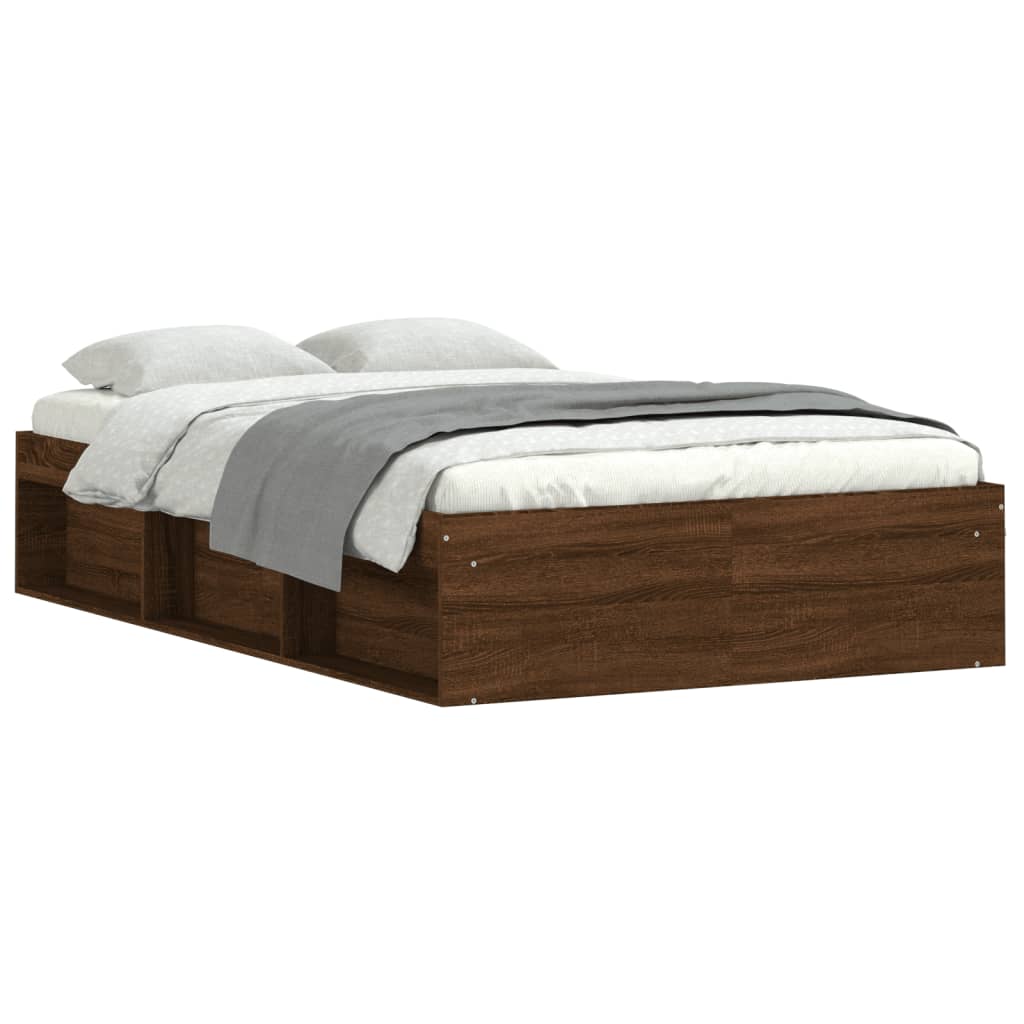 Estructura de cama 120x200 Madera Oscura