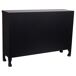 Aparador de madera de 4 puertas Aparador de madera de 4 puertas Negro