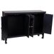 Aparador de madera de 4 puertas Aparador de madera de 4 puertas Negro
