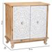 Aparador de madera de 2 puertas Aparador de madera de 2 puertas Blanco