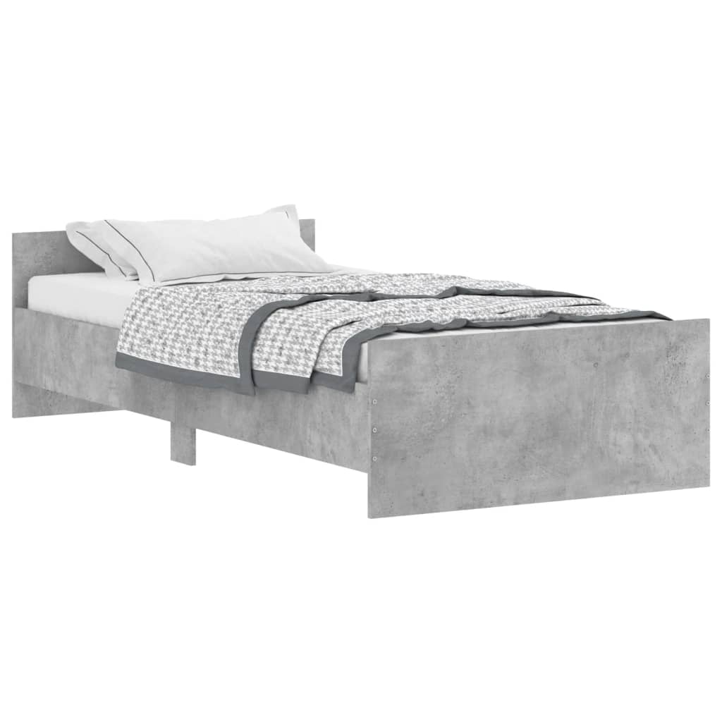 Estructura de cama 100x200 Gris