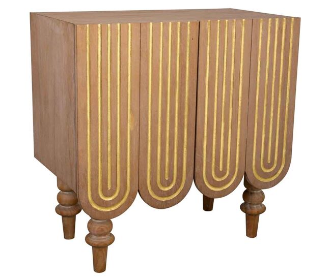 Aparador de madera marrón 80x42x81h cm