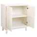 Aparador de madera de 2 puertas Aparador de madera de 2 puertas Blanco