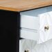 Comoda de madera con 3 cajones Comoda de madera con 3 cajones Blanco