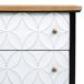 Comoda de madera con 3 cajones Comoda de madera con 3 cajones Blanco