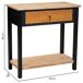 Recibidor de madera, 1 cajon y 1 balda Recibidor de madera, 1 cajon y 1 balda Negro