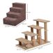 Escalera para Mascota Aglomerado de Madera, Poliéster PawHut Escalera para Mascota Aglomerado de Madera, Poliéster PawHut Marrón