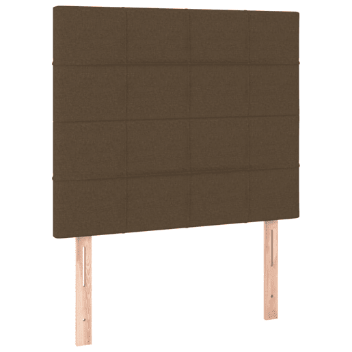 vidaXL Cabeceira de cama c luzes LED tecido 100x5x118128cm castanho vidaXL Cabeceira de cama c luzes LED tecido 100x5x118128cm castanho