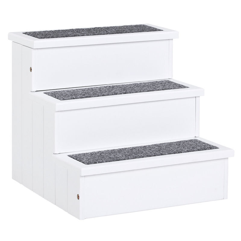Escaleras para Mascota Madera de Abeto PawHut