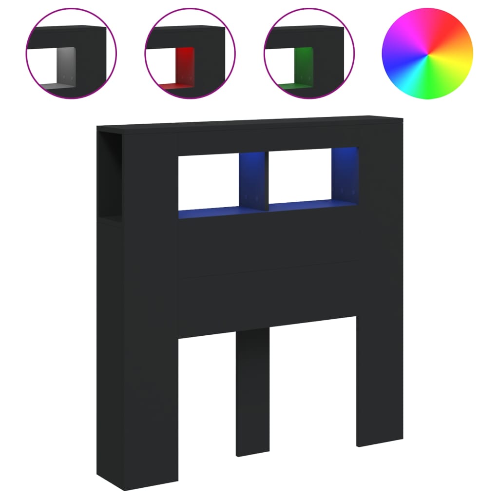 Cabecero Led 100 Negro