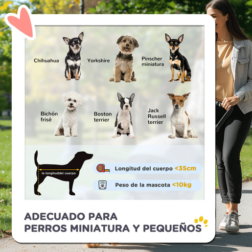 PawHut Carrinho para Cães Dobrável, Cochecito para Cães Pequenos com Cesta de Armazenamento, Janelas de Rede, Suporte para Copos, Rodas EVA, Almofada Lavável, Travões, Carga 10 kg, 75x45x97 cm, Azul Escuro