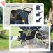 Cochecito para Perro Acero, Tela Oxford PawHut Cochecito para Perro Acero, Tela Oxford PawHut Azul