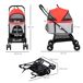 Cochecito para Mascota Tela Oxford, Acero PawHut Cochecito para Mascota Tela Oxford, Acero PawHut Rojo
