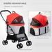 Cochecito para Mascota Tela Oxford, Acero PawHut Cochecito para Mascota Tela Oxford, Acero PawHut Rojo