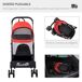 Cochecito para Mascota Tela Oxford, Acero PawHut Cochecito para Mascota Tela Oxford, Acero PawHut Rojo