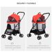 Cochecito para Mascota Tela Oxford, Acero PawHut Cochecito para Mascota Tela Oxford, Acero PawHut Rojo