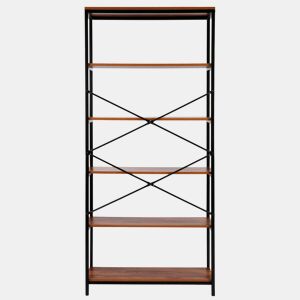 Nyana Home estantes industriais | Design moderno e resistente | 5 prateleiras grandes | Otimização de espaço | Estilo versátil e decorativo
