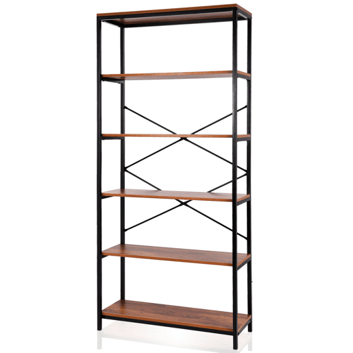 Nyana Home estantes industriais | Design moderno e resistente | 5 prateleiras grandes | Otimização de espaço | Estilo versátil e decorativo