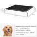 Cama para Perro Acero, Textilene PawHut Cama para Perro Acero, Textilene PawHut Negro