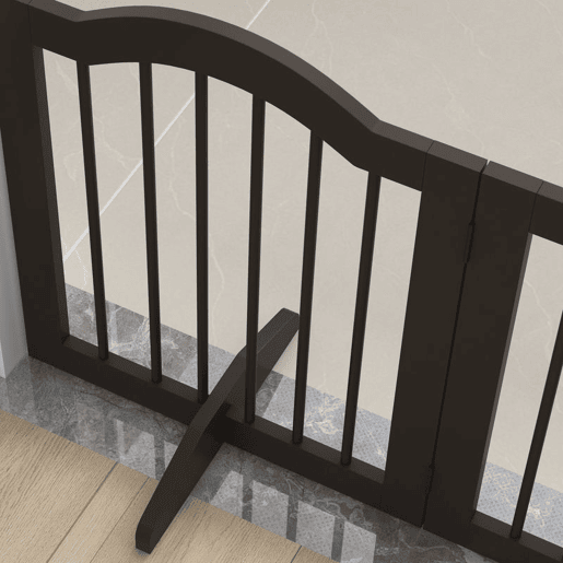 PawHut Barreira de Segurança Dobrável para Cães Pequenos Barreira de Proteção para Animais de Estimação com 3 Painéis e 2 Suportes para Portas Escadas Corredores 154,5x29,5x61 cm Marrom Escuro PawHut Barreira de Segurança Dobrável para Cães Pequenos Barreira de Proteção para Animais de Estimação com 3 Painéis e 2 Suportes para Portas Escadas Corredores 154,5x29,5x61 cm Marrom Escuro