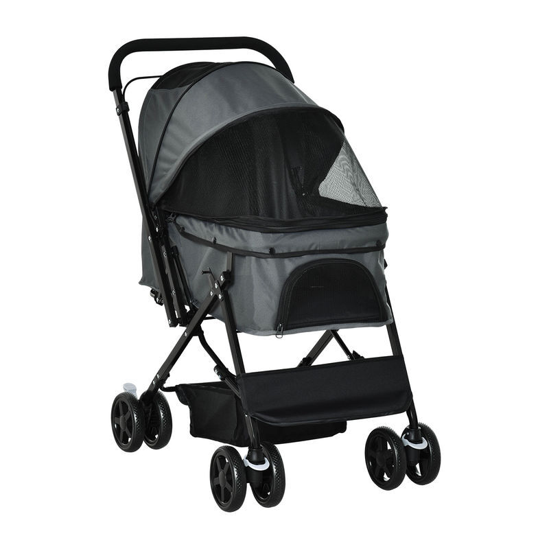 Cochecito para Mascotas Acero, Tela Oxford PawHut