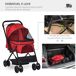 Cochecito para Mascota Acero, Tela Oxford PawHut Cochecito para Mascota Acero, Tela Oxford PawHut Rojo