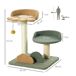 Árbol para Gato Aglomerado de Madera, Felpa, Sisal PawHut Árbol para Gato Aglomerado de Madera, Felpa, Sisal PawHut Multicolor