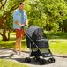 Carrito para Perro Acero, Tela Oxford PawHut Carrito para Perro Acero, Tela Oxford PawHut Negro
