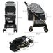 Carrito para Perro Acero, Tela Oxford PawHut Carrito para Perro Acero, Tela Oxford PawHut Negro