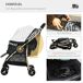 Carrito para Perro Acero, Tela Oxford PawHut Carrito para Perro Acero, Tela Oxford PawHut Negro
