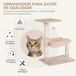 Árbol para Gato Tablero madera aglomerado, felpa corta, sisal; Árbol para Gato Tablero madera aglomerado, felpa corta, sisal; Beige