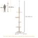 Árbol para Gato Aglomerado de Madera, Felpa, Sisal y PVC PawHut Árbol para Gato Aglomerado de Madera, Felpa, Sisal y PVC PawHut Crudo