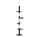 Árbol para gato Aglomerado de Madera, Felpa, Sisal PawHut Árbol para gato Aglomerado de Madera, Felpa, Sisal PawHut Marrón