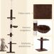 Árbol para gato Aglomerado de Madera, Felpa, Sisal PawHut Árbol para gato Aglomerado de Madera, Felpa, Sisal PawHut Marrón