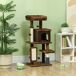 Árbol para Gato Aglomerado de Madera PawHut Árbol para Gato Aglomerado de Madera PawHut Marrón
