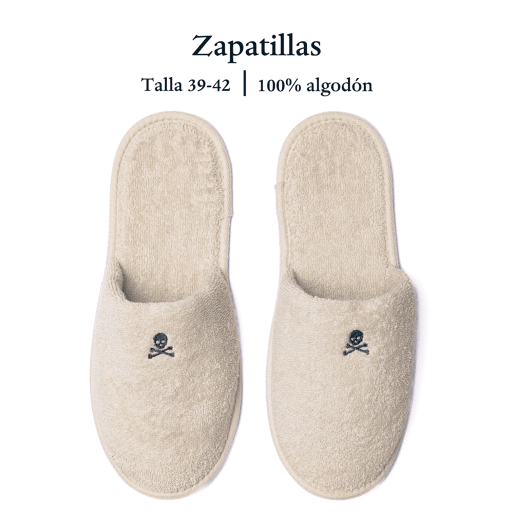 Conjunto Scalpers Roupão (S-M) e Chinelos (39-42) em 100% algodão