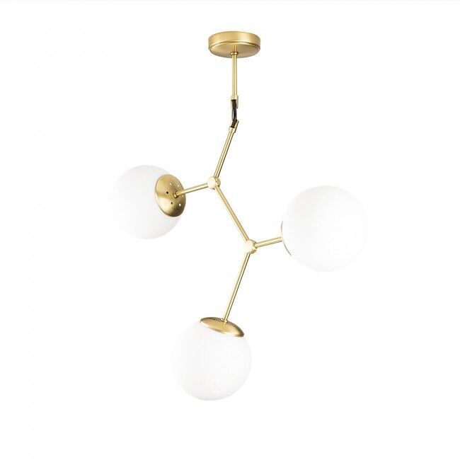 Lámpara de techo Mulen (3 luces) Cristal - Metal Nórdico