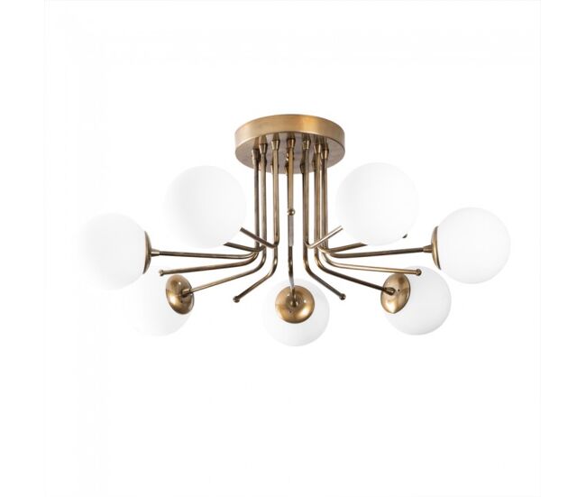 Plafón de techo marga oro 7 luces marca wonderlamp