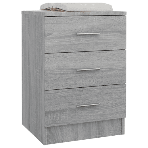 vidaXL Mesa cabeceira 38x35x56 cm derivados de madeira cinzento sonoma vidaXL Mesa cabeceira 38x35x56 cm derivados de madeira cinzento sonoma